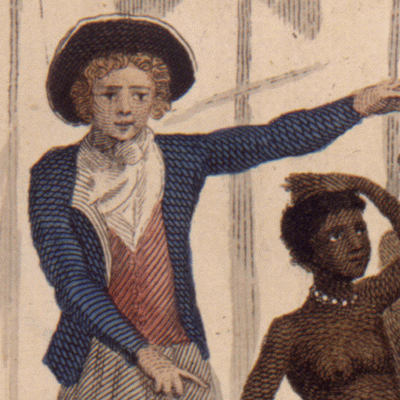 Figure 1.&nbsp; Original scan from transparency of engraving for Stedmans __Narrative_