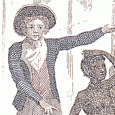 Figure 2.&nbsp; Foreground layer -- extracted intaglio lines from Fig. 1.
