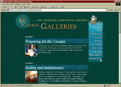 Image Galleries main page - 2001