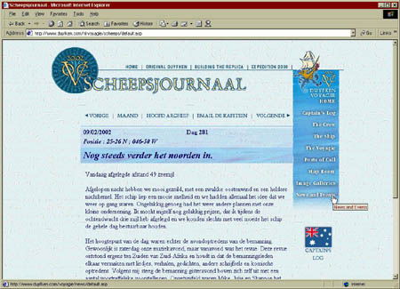 Dutch translation of Captain's Log - 2001