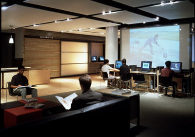 Photograph: interior of the Learning Lounge