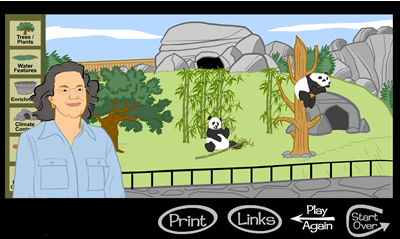 Screen Shot: Design a Panda Habitat