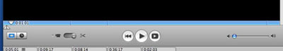 Fig 17: Click around the grey area below the Playhead bar to show the clips separated by tiny line breaks