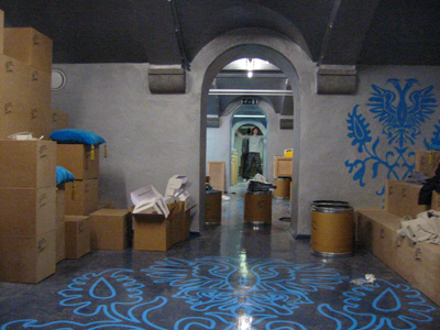 Fig. 14 &ndash; 16 : Work in progress in the basement of the Archive of the province Drenthe