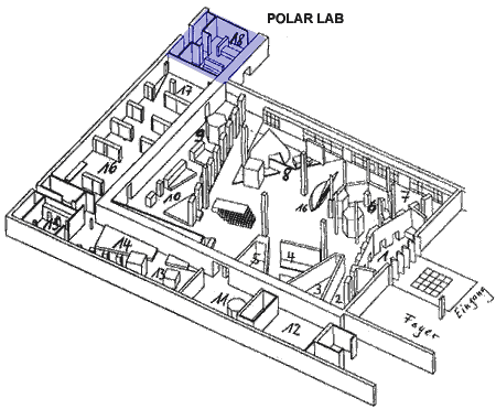 Map of the exhibition "Arktis-Antarktis"